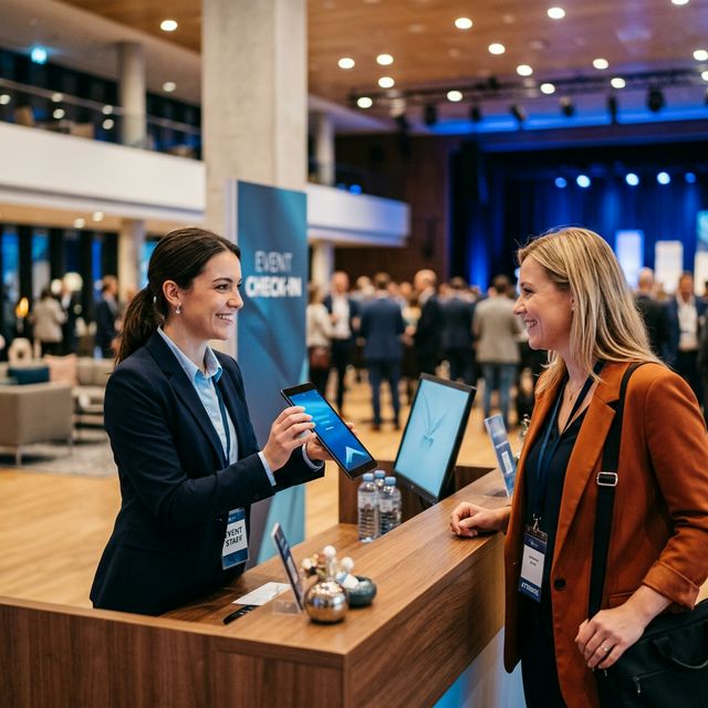 Profesjonell innsjekk i døra